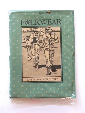 UNCUT Folkwear pattern #130 AUSTRALIAN BUSH OUTFIT (jacket, long pants & shorts)